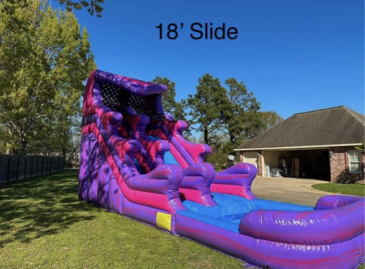 18 Foot Purple Plunge Slide