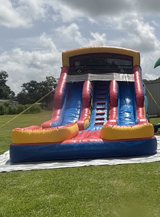 18 Foot Double Lane Slide