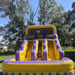 LSU Double Lane Water Slide